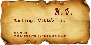 Martinyi Viktória névjegykártya