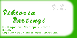 viktoria martinyi business card