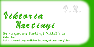 viktoria martinyi business card